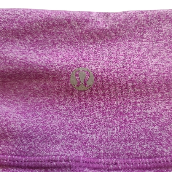 Lululemon Wunder Under Crop Heathered Paris Pink Leggings yoga Leggings size 6 - Picture 5 of 8